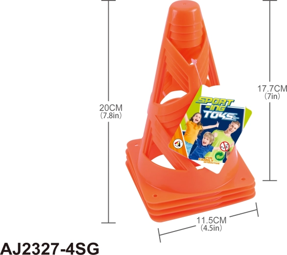 Treeningkoonused 18 cm – komplekt 4 tk