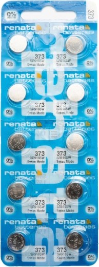 Renata 373 SR916SW nööppatarei kellale 1,55 V 29 mAh, pakendis 10 tk