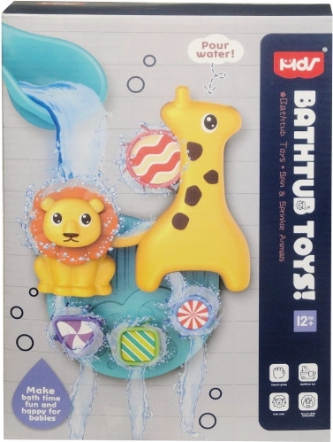 Fun bath toy with cups and suction cups for children from 12 months