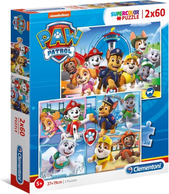 pusle 2×60 tükki Super Color PAW Patrol
