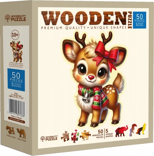 Wooden Puzzle Winter Friend 50 Pieces