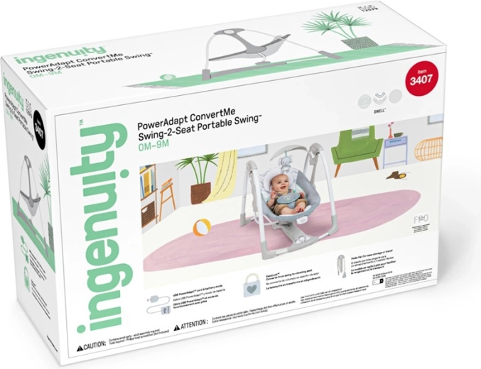 2-in-1 swing and seat for maximum flexibility