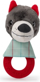 Lilliputiens Wolf Louis teether with bell