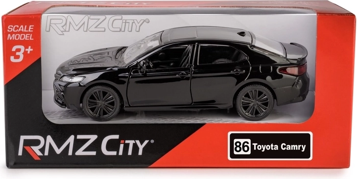 Metal model RMZ City Toyota Camry 2022 1:32 black with pull-back drive