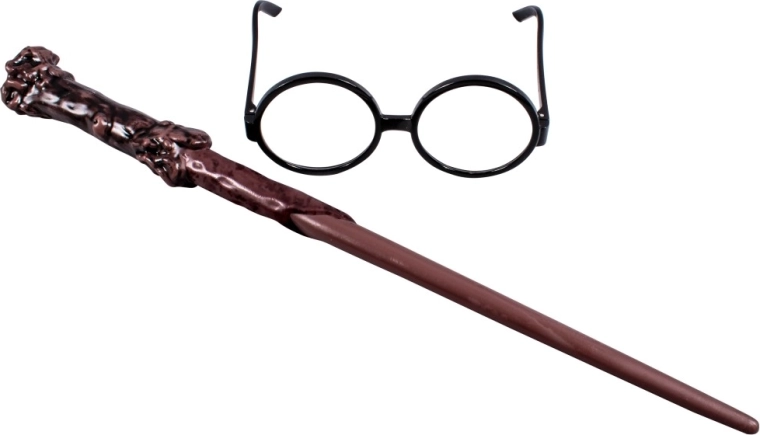 Harry Potteri komplekt: võlukepp ja prillid