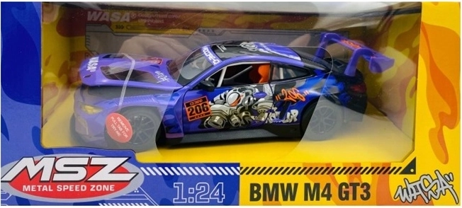 MSZ BMW M4 GT3 lilla kollektsionääri automudel