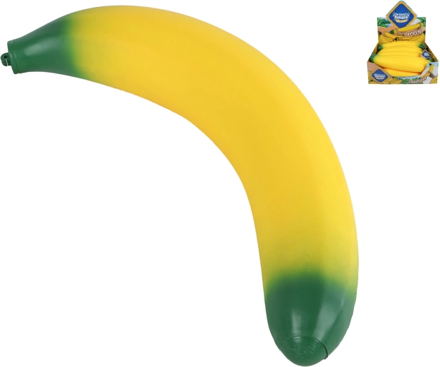 Giga squeeze banaan – veniv stressivastane pigistatav mänguasi 37 cm