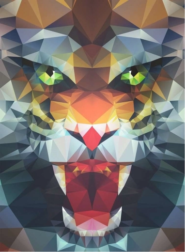 Puzzle polügoonne lõvi 500 tükki Ravensburger