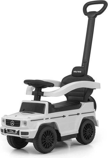Ride-on with parent handle MERCEDES G‑Class G350d, white