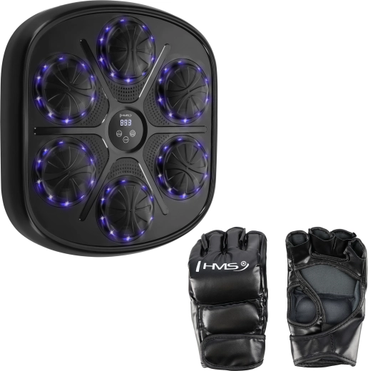 Electronic boxing target with LED and Bluetooth HMS TB03 + gloves