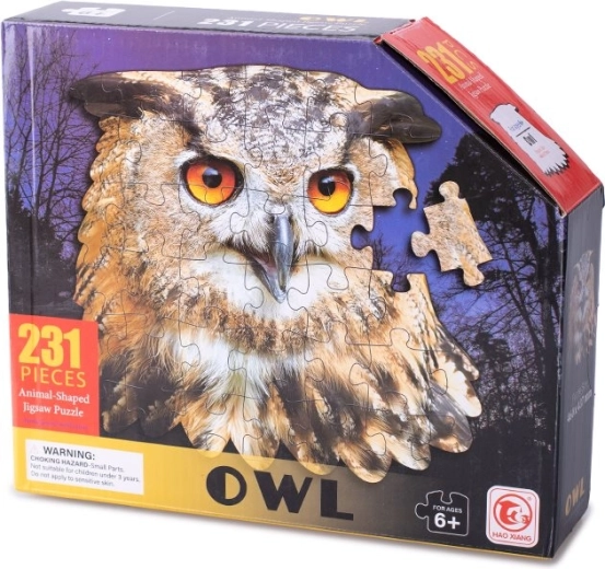 Kontuurpuzzle öökull 231 tükki