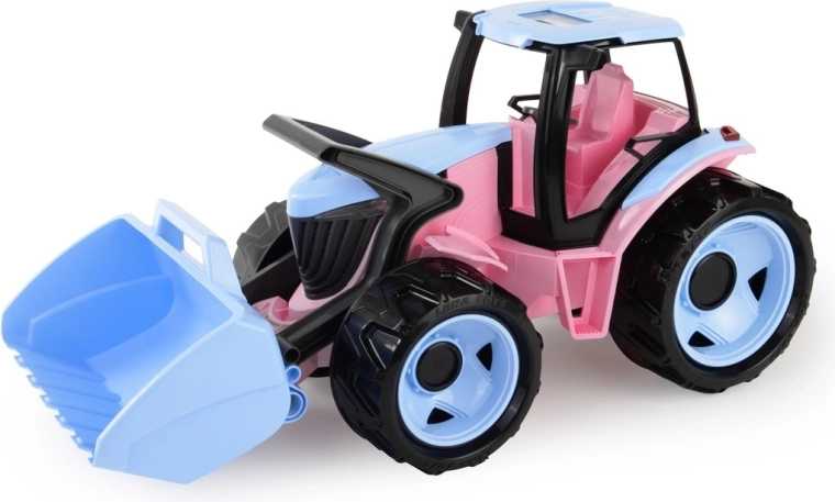 Kids’ tractor with blade 62 cm, pink
