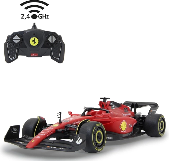 RC Ferrari F1-75 model in 1:18 scale, red