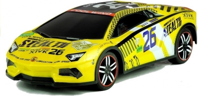 RC sports car with remote control 1:14 – Yellow