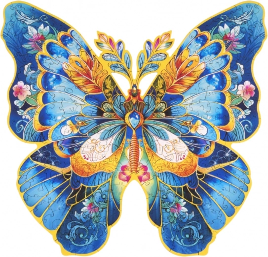 Puidust pusle Liblikas Morpho Helena