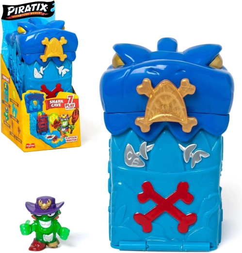 Piratix Adventure World salapärane koobas Shark Cave – üllatus + figuur Hunter