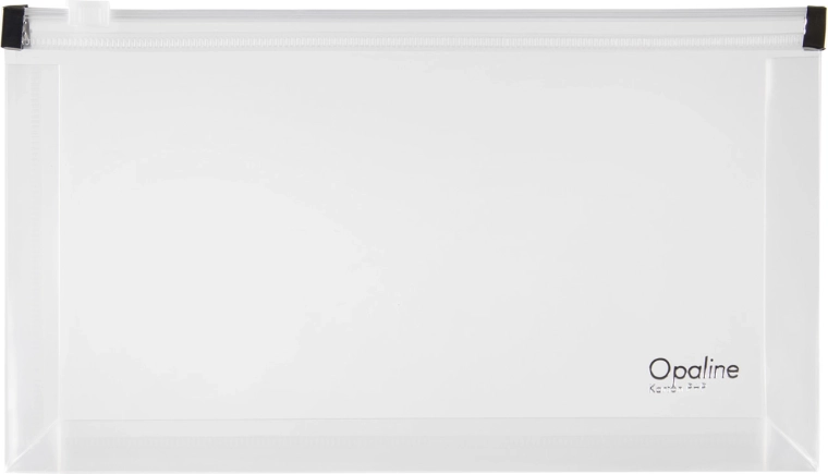 Clear DL Zip Pouch Opaline