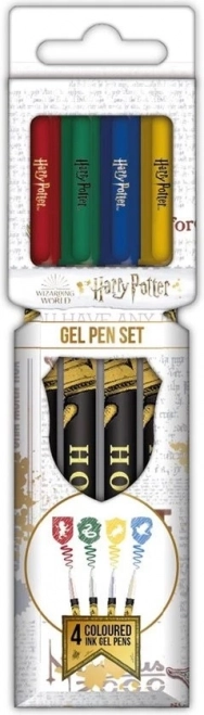 Värvilised geelpliiatsid HARRY POTTER – komplekt 4 tk