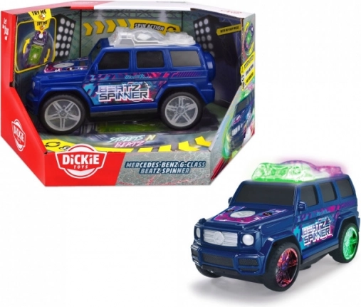 Interaktiivne muusikaline auto MERCEDES-BENZ G-klassi Beat Spinner LED-tulede ja helidega, 23 cm