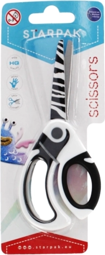 Laste käärid zebra mustriga 13,5 cm
