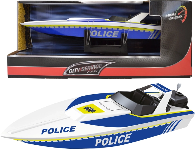 City Service Car police remote-controlled speedboat 1:14