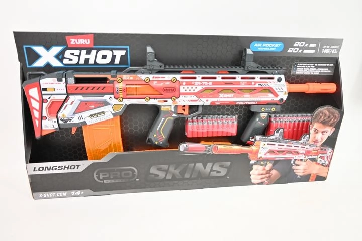 Zuru X-shot Skins Longshot blaster laskekaugusega kuni 43 m