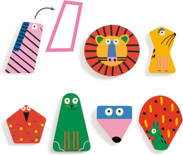 Colorful pieces for developing fine motor skills