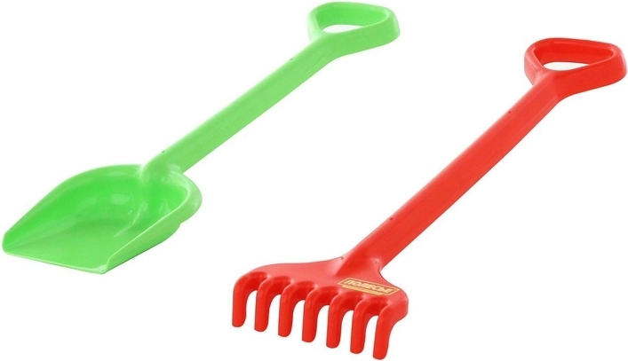 Kids’ sand shovel with rake