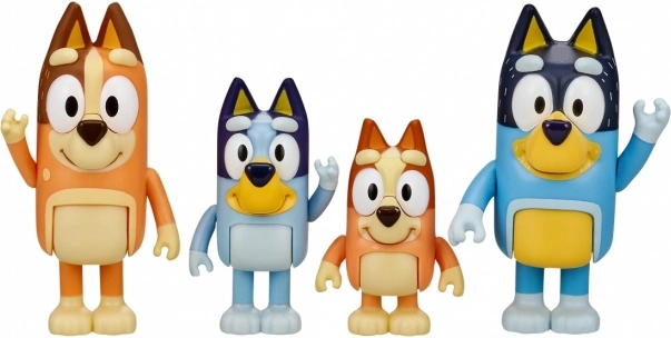Bluey figuurid – pere 4‑komplekt