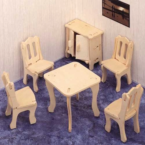 Woodcraft puidust 3D pusle söögituba