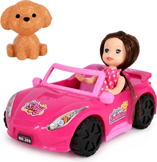 A doll and a puppy for role play