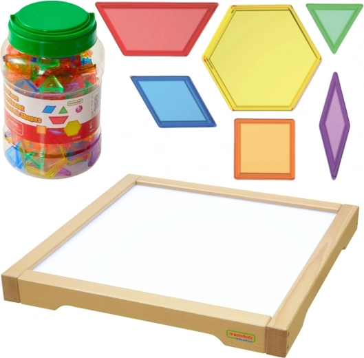 Masterkidz LED Panel Sensory Cabinet Montessori Mosaic 140 Pieces