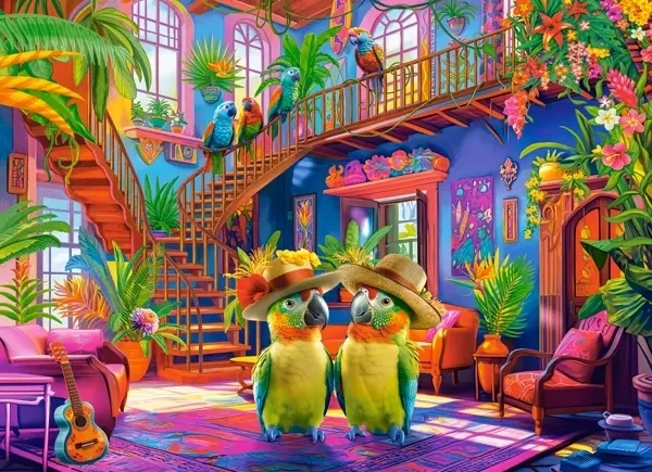 Puzzle 200 Parrots in Paradise