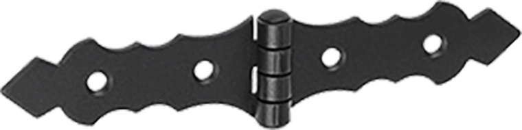 French decorative hinge 150 × 34 × 2 mm, black
