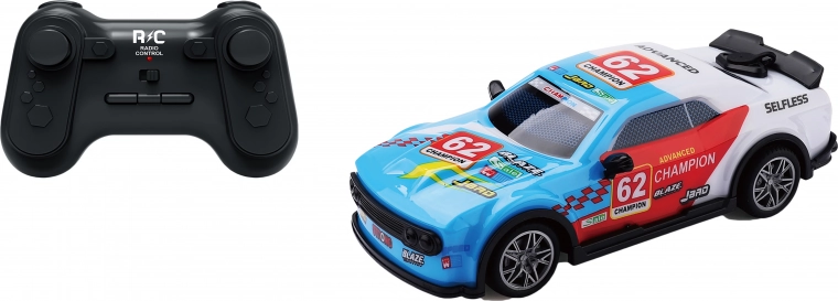 Helendav ja suitsuefektiga RC-auto Champion 19 cm