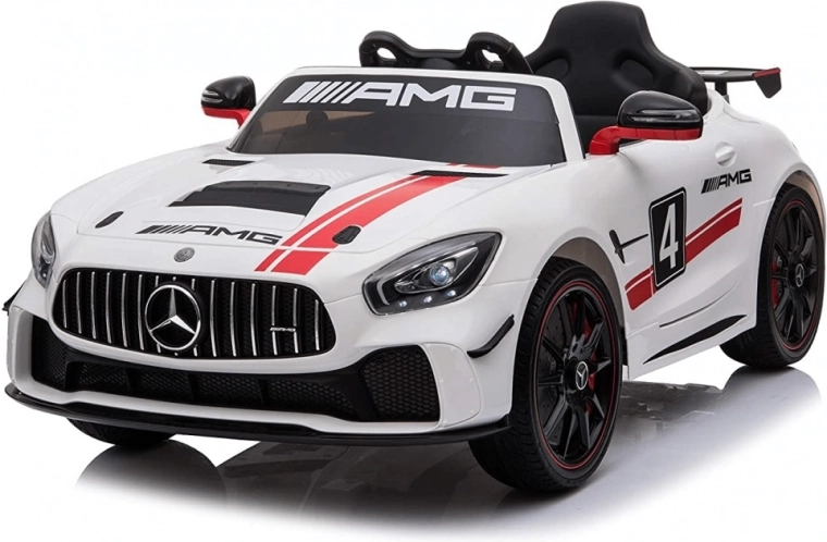 Laste elektriauto MERCEDES-BENZ GT4, valge