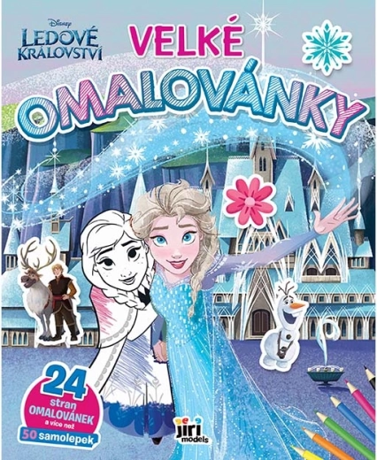 Large Frozen Kingdom Coloring Book with Stickers
