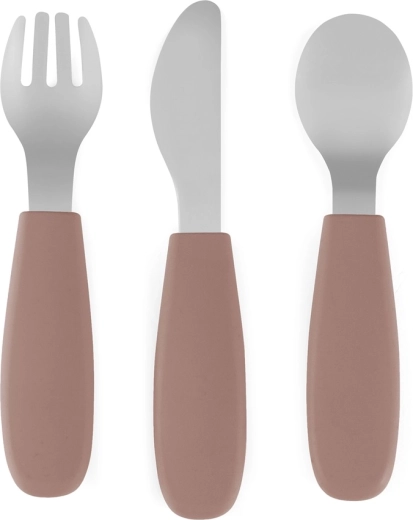 Petite&Mars Take&Match children’s cutlery set Bitter Cocoa 12m+
