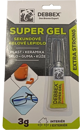 Sekundliim-geelliim DEBBEX Super Gel 3 g