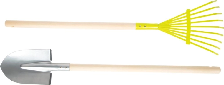Practical tools with wooden handles