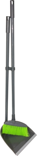 Broom and Dustpan with Rubber Edge on 78 cm Handle