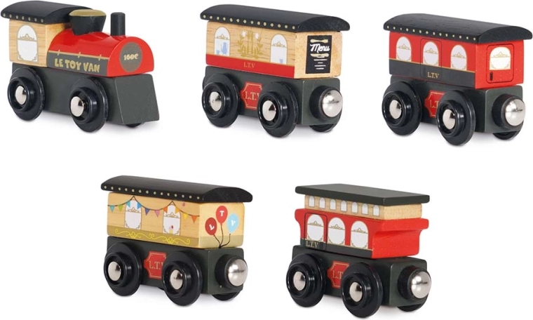 Le Toy Vani puidust rong Royal Express vagunitega