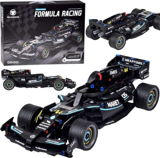 Technical building kit Formula 1 race car with pull-back drive, 268 pieces
