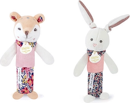 Pehme piiksuv kõristi DOUDOU 17 cm