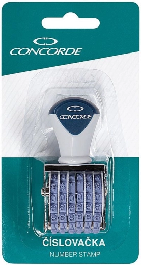 Numeraator CONCORDE 4 mm blisterpakendis