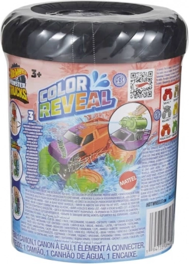 Hot Wheels Monster Trucks Color Reveal – värvimuutev 1:64 autoke veepaagiga