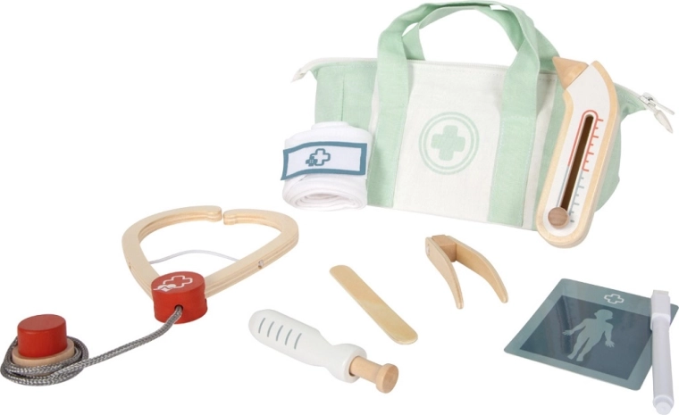 doctor’s briefcase set Small Foot with mint bag and wooden instruments
