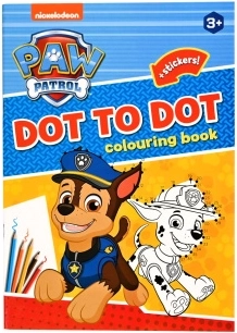 Värvimis- ja täiendamislehed PAW PATROL A4 kleepsudega