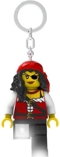 Light-up LEGO pirate princess keychain