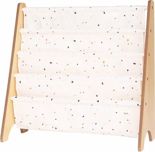 3 Sprouts raamaturiiul recycled terrazzo/cream